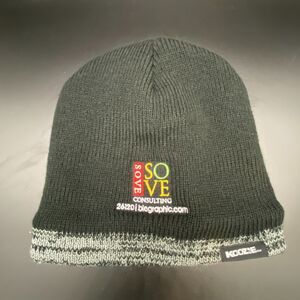 Koozie SOVE Consulting Black Knit Fleece Lined Beanie Hat